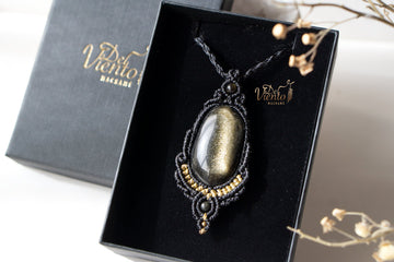 Colgante con Obsidiana Dorada