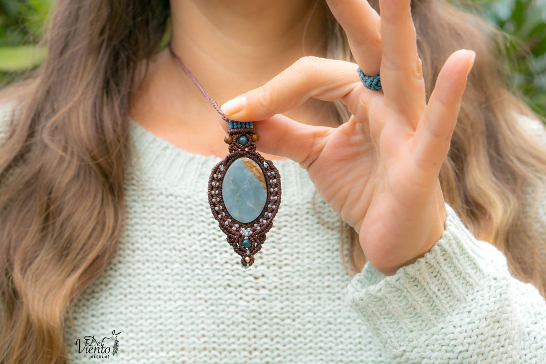 Colgante con Onix cielo