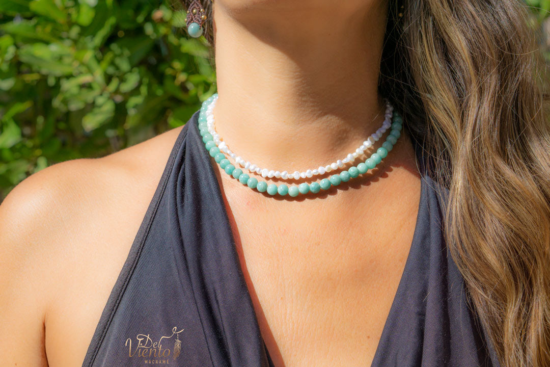 Collar de AMAZONITA Origen