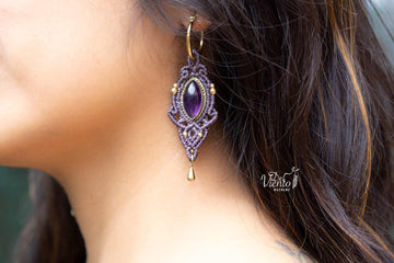 Pendientes Vesta con Amatista