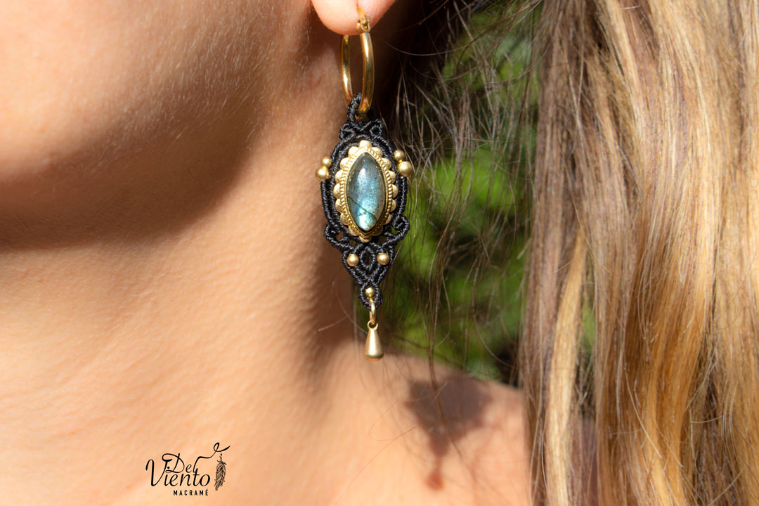 Pendientes VESTA con Labradorita