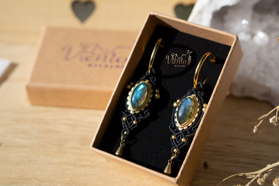 Pendientes VESTA con Labradorita