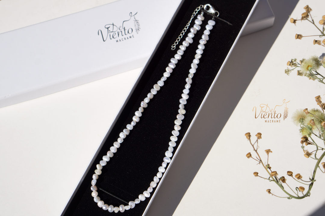 Collar de PERLAS & Plata Origen