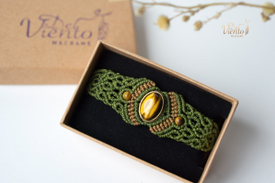 Pulsera ABRIL con Ojo de tigre