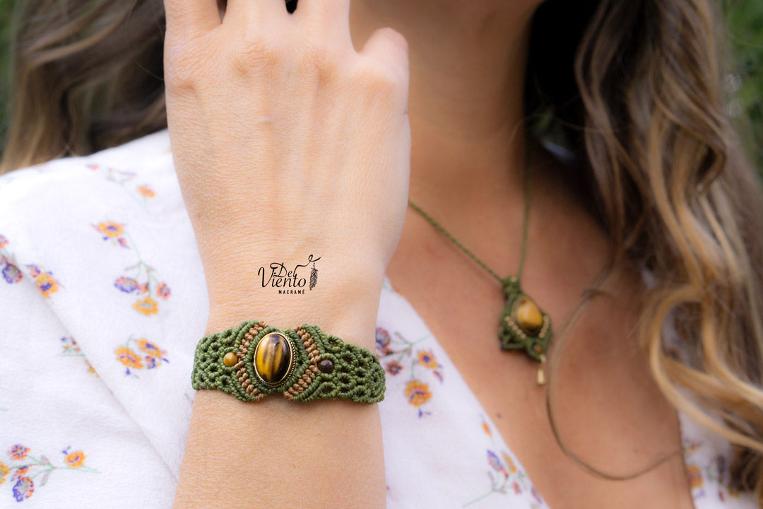 Pulsera ABRIL con Ojo de tigre