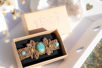 "RESERVADO para Laura" Pulsera y anillo con Amazonita