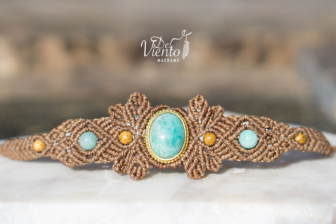 "RESERVADO para Laura" Pulsera y anillo con Amazonita