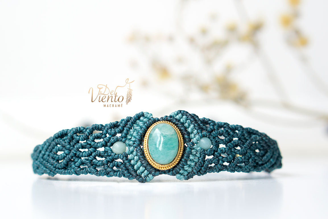 Pulsera ABRIL con Amazonita