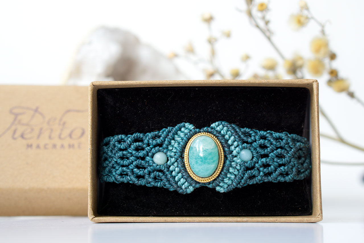 Pulsera ABRIL con Amazonita