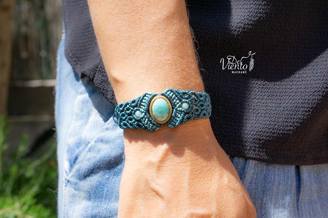 Pulsera ABRIL con Amazonita