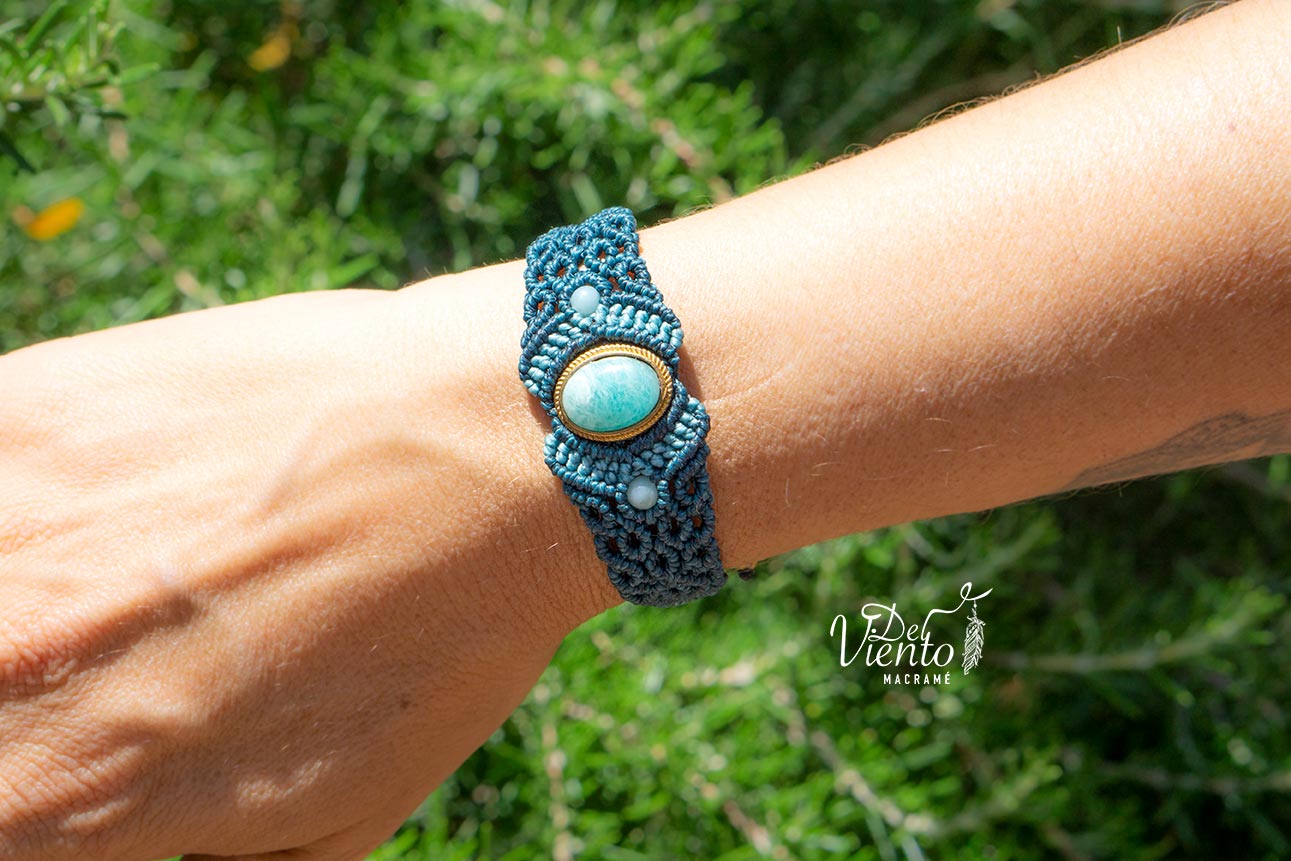 Pulsera ABRIL con Amazonita