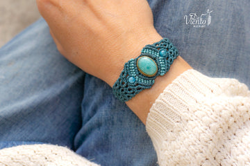 Pulsera ABRIL con Amazonita