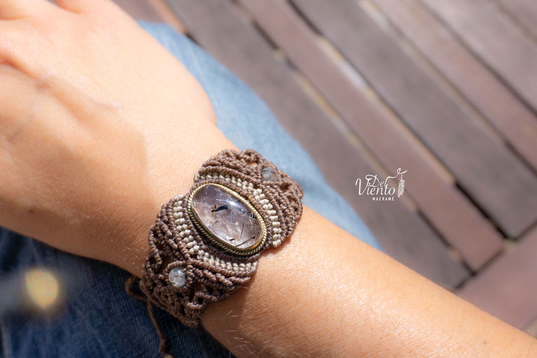 Pulsera con Cuarzo Turmalinado