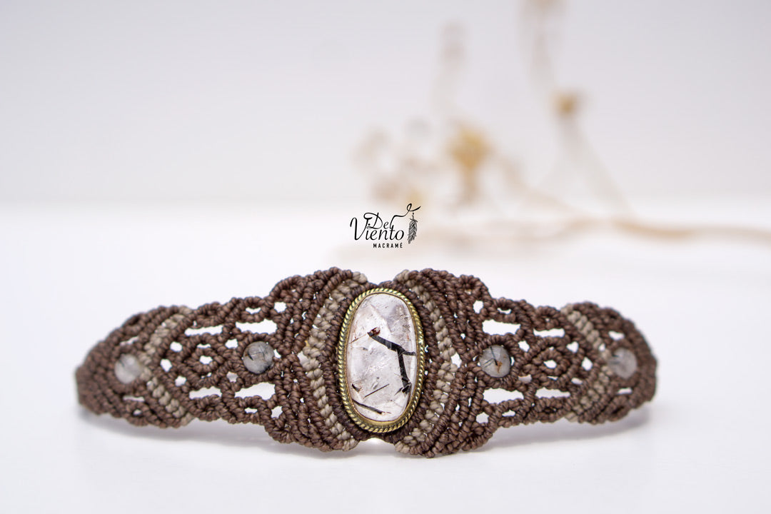 Pulsera con Cuarzo Turmalinado