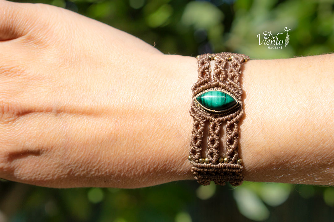 Pulsera ATENEA con Malaquita