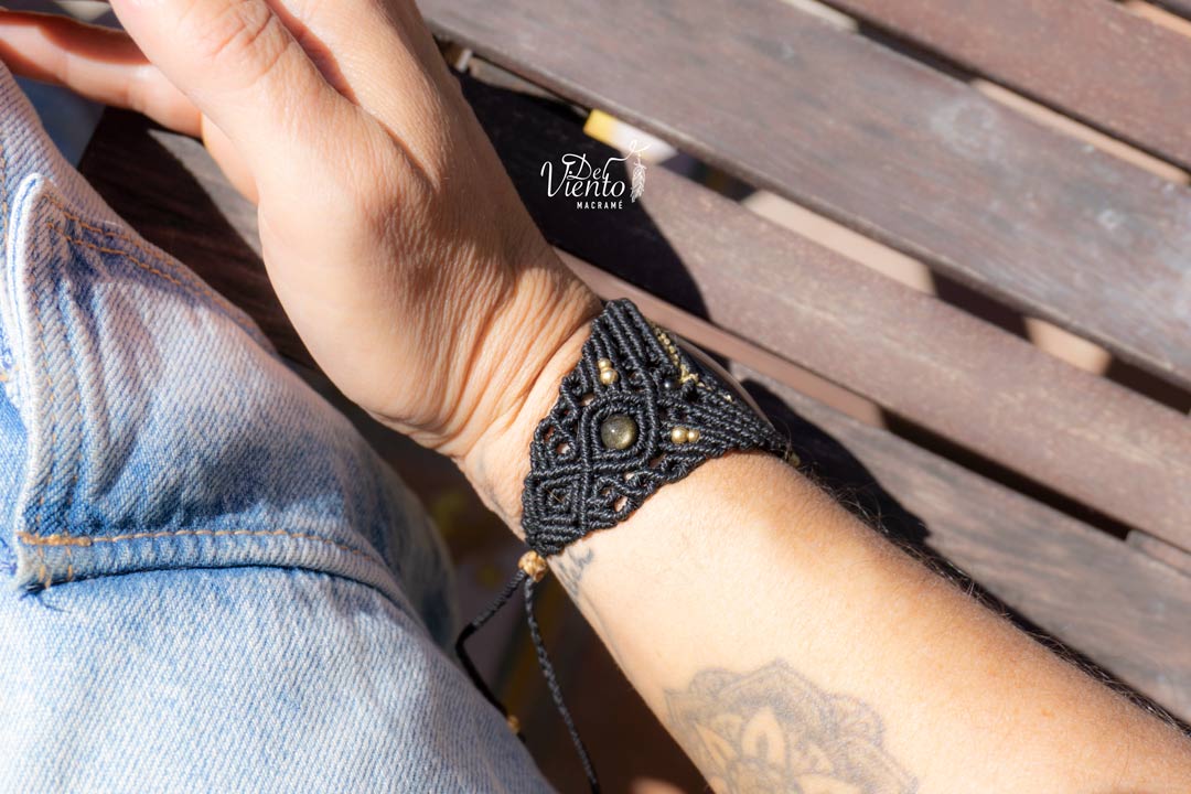 Pulsera con Obsidiana Dorada