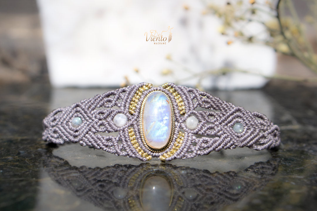 Pulsera con Piedra Luna
