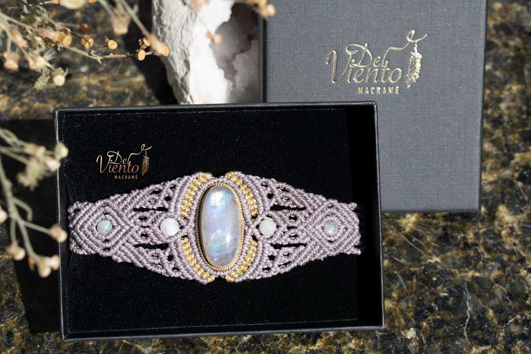 Pulsera con Piedra Luna