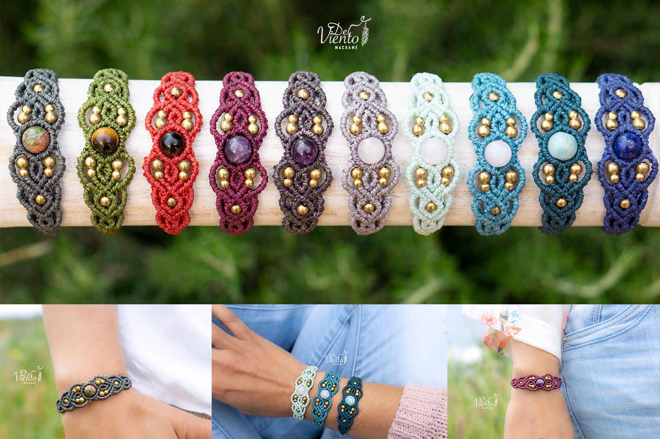 Pulseras "Bohemia" con minerales