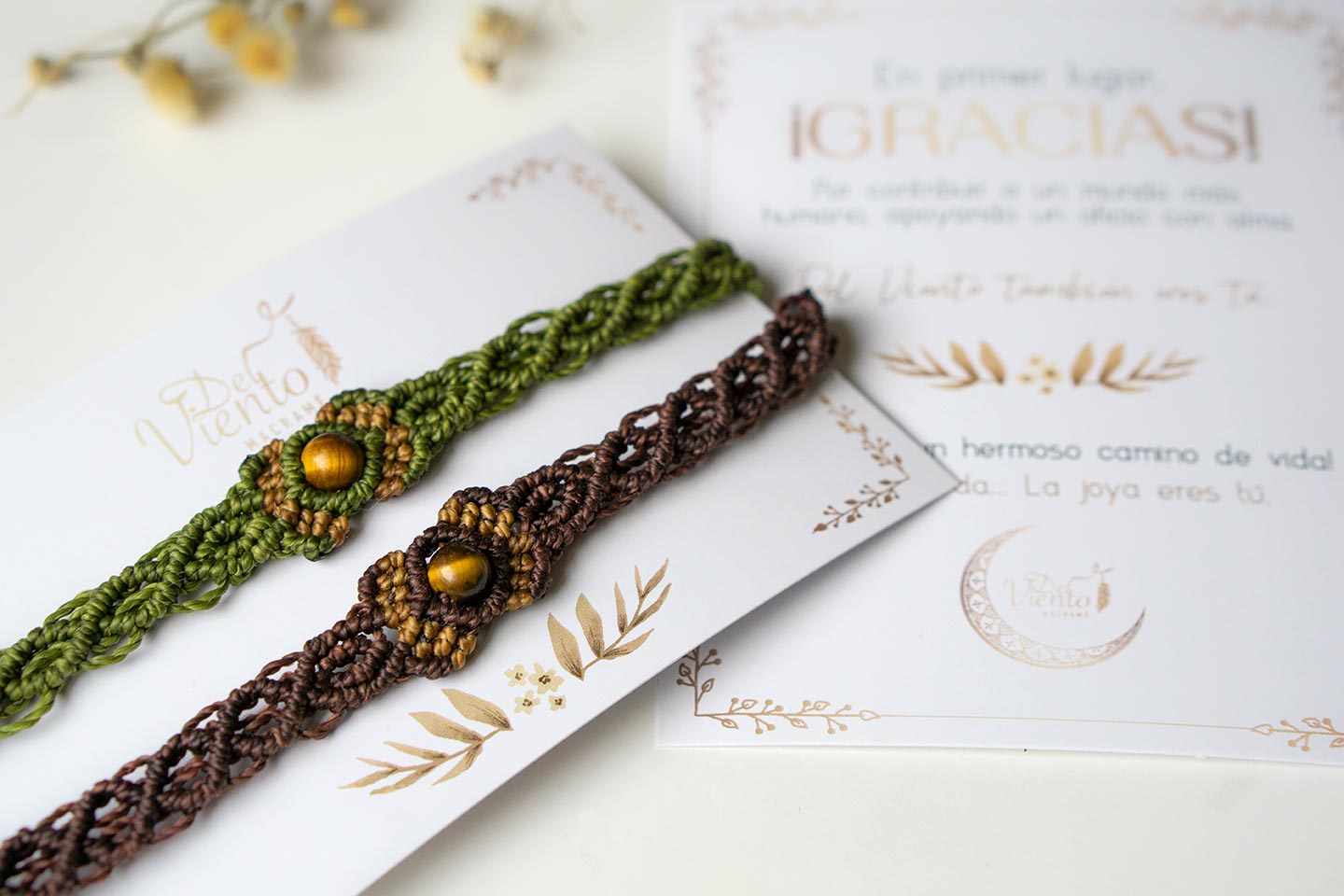 Pulseras "Bohito" con piedras naturales