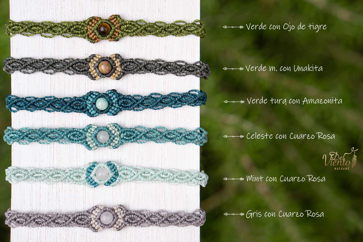 Pulseras "Bohito" con piedras naturales