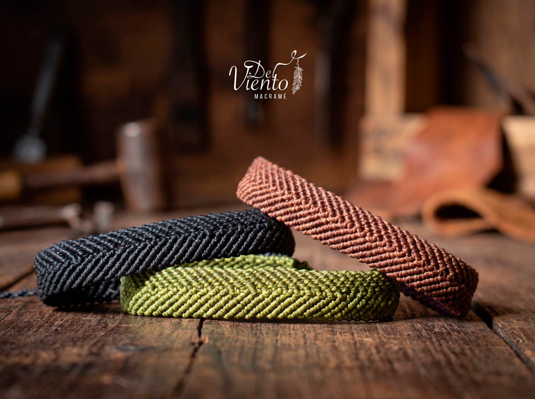 Pulseras de macramé SATURNO para Hombre
