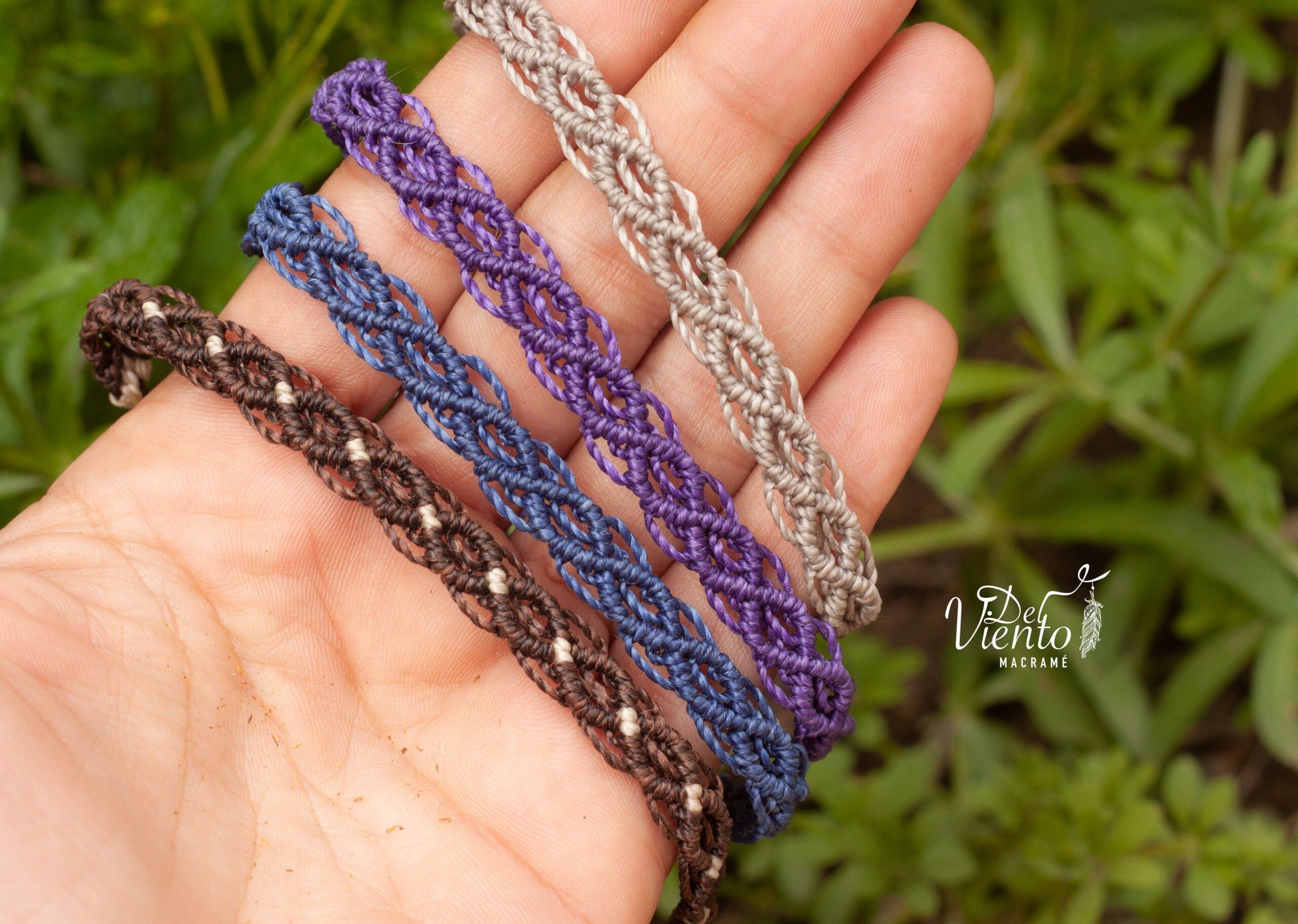 Pulseras de macrame Unisex