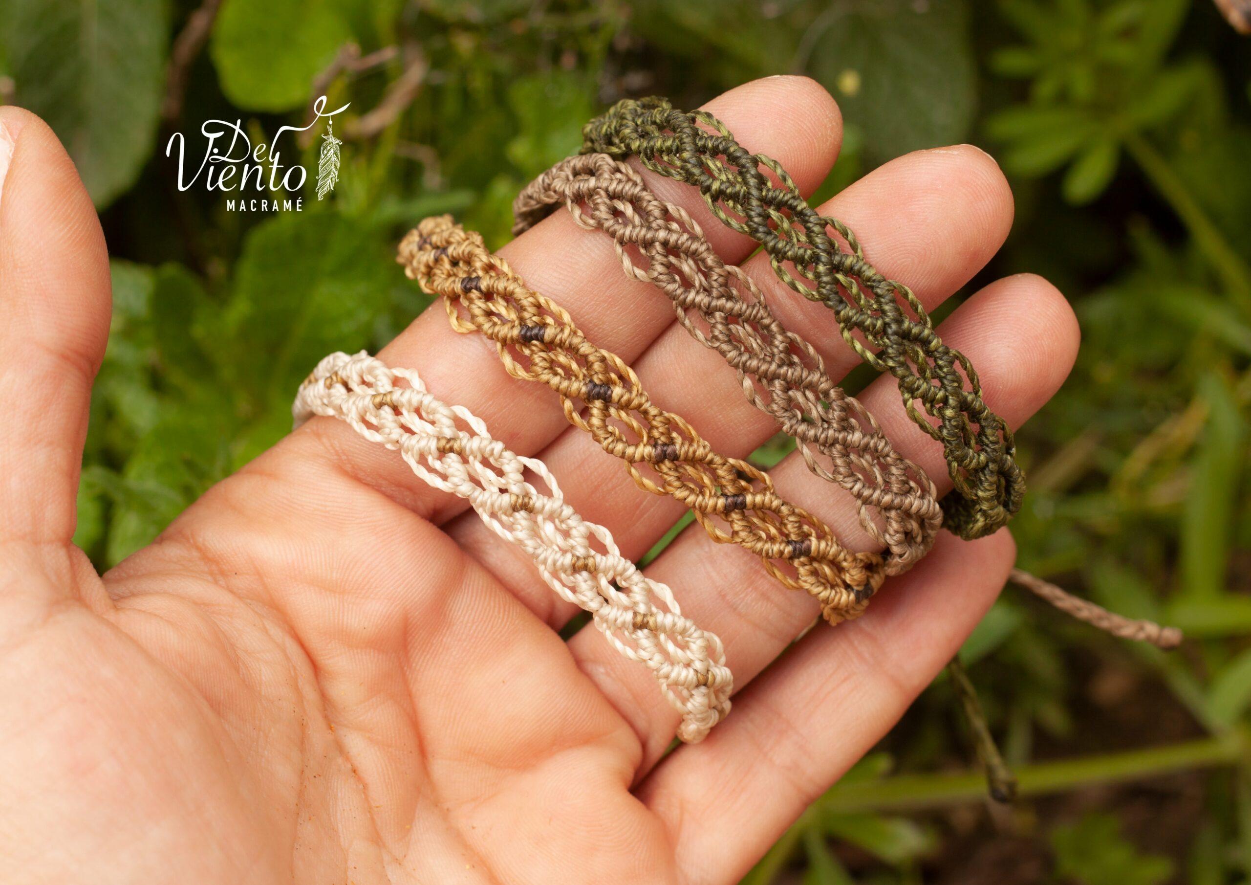 Pulseras de macrame Unisex