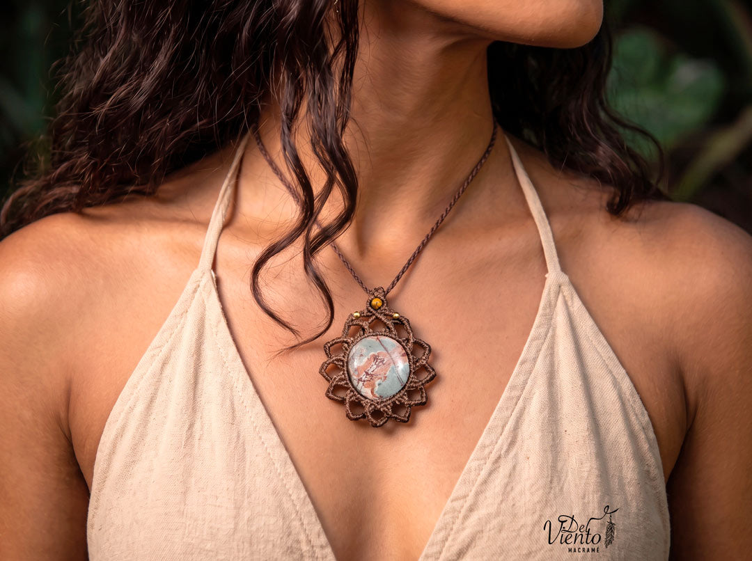 Mandala SUKHA con Jaspe dendrita