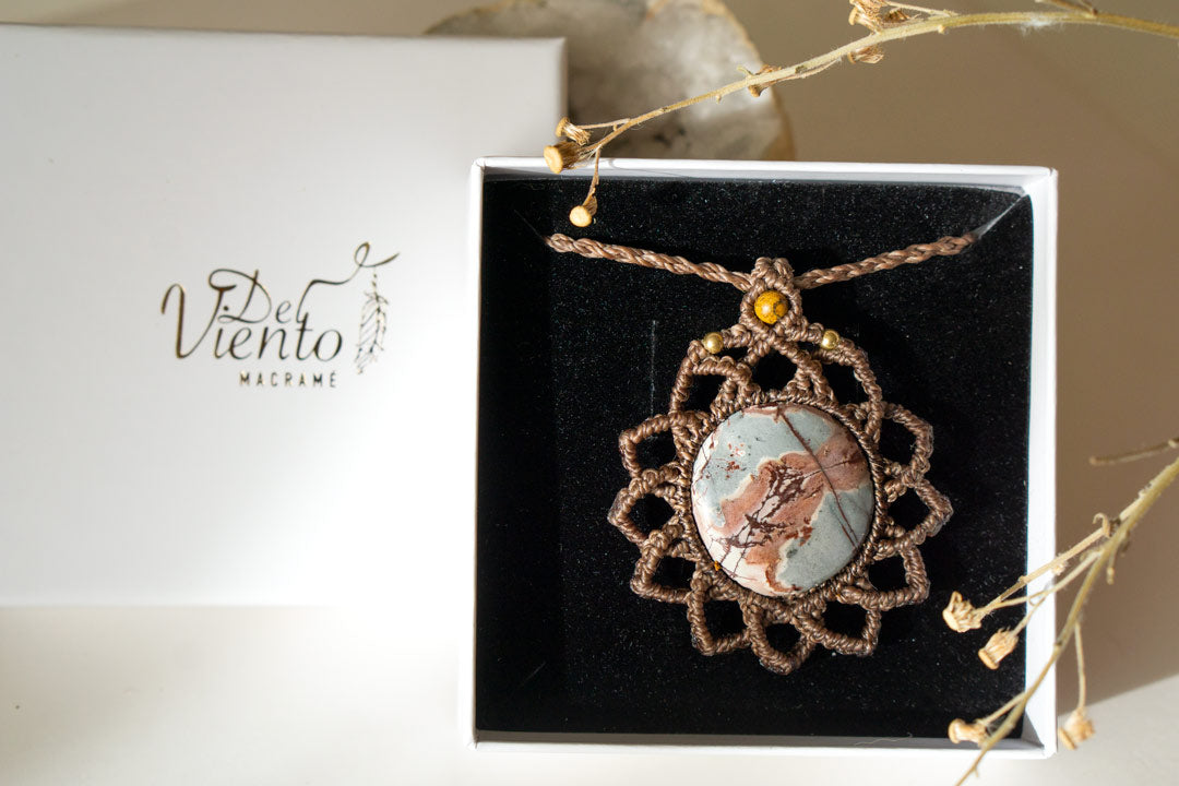 Mandala SUKHA con Jaspe dendrita