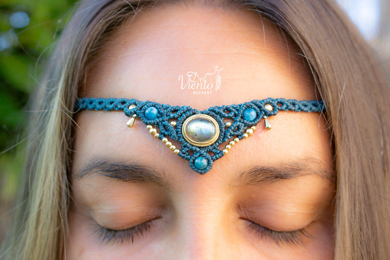 Collar Tiara con Labradorita