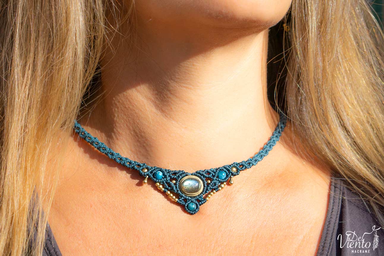 Collar Tiara con Labradorita