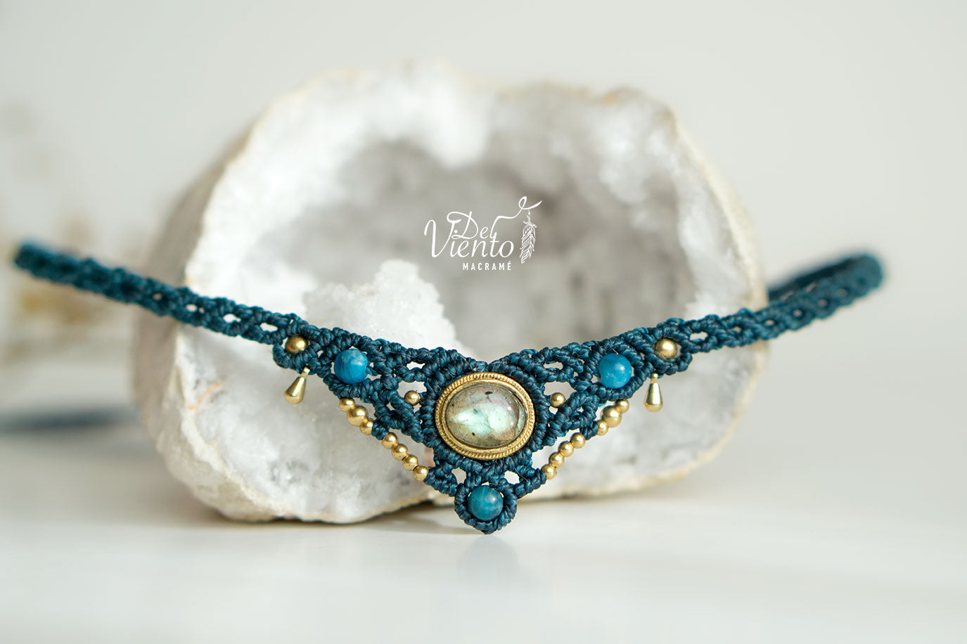 Collar Tiara con Labradorita