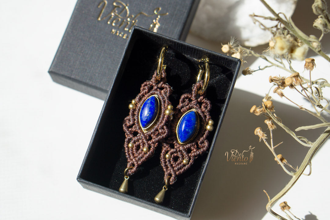 Pendientes Vesta con Lapislázuli