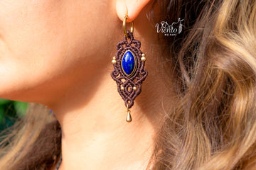 Pendientes Vesta con Lapislázuli