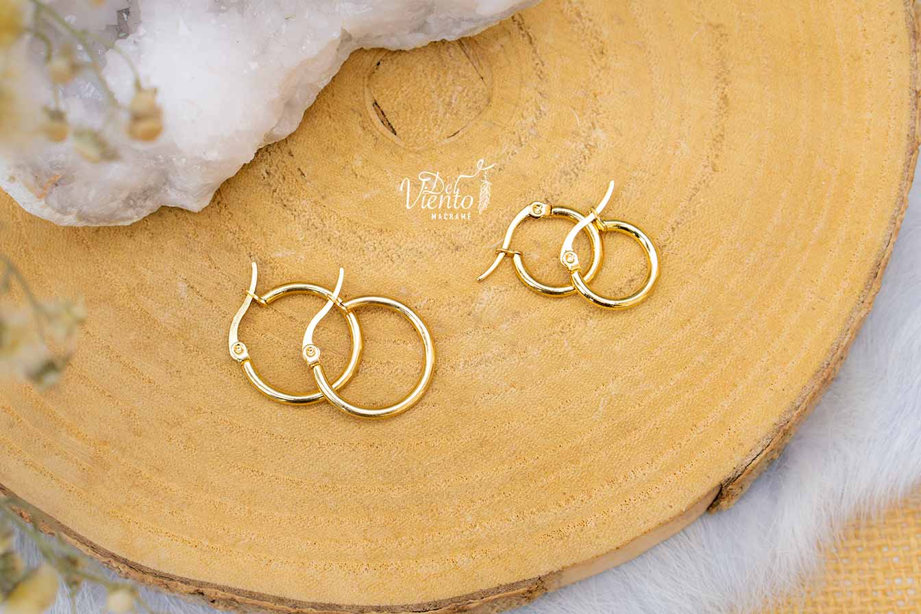 Pendientes VESTA con Malaquita (Marrón o Negro)