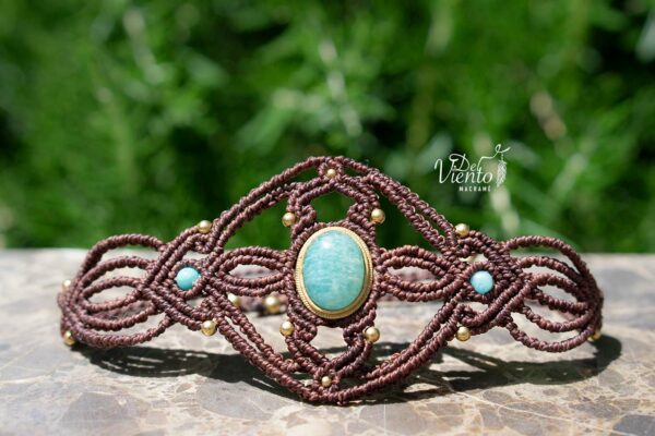 Pulsera brazalete de macramé para Laura Madrueño Supervivientes