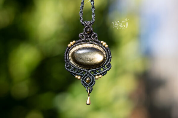 Colgante ALMA con Obsidiana Dorada