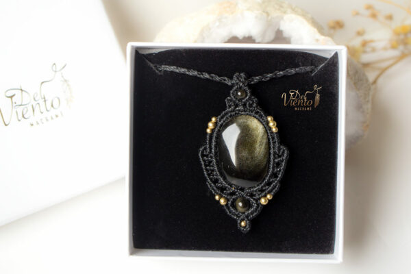 Colgante con Obsidiana Dorada - Imagen 3