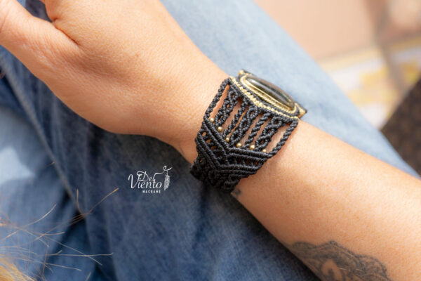 Pulsera de macramé con Labradorita - Imagen 4