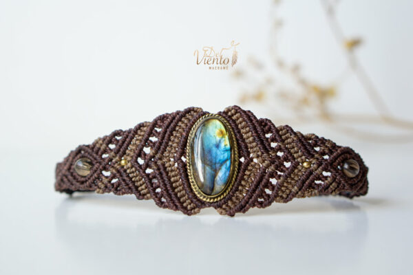 Pulsera de macramé con Labradorita - Imagen 2