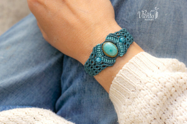 Pulsera ABRIL con Amazonita