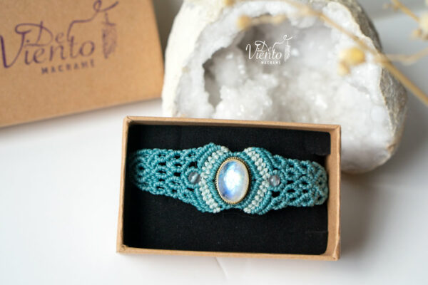 Pulsera ABRIL con Piedra Luna - Imagen 3