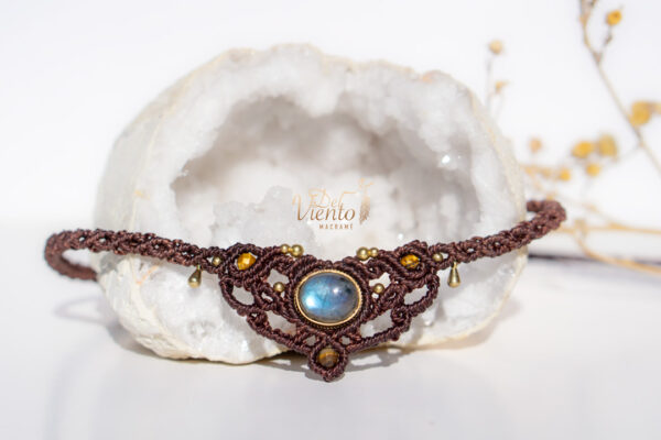 Collar Tiara con Labradorita