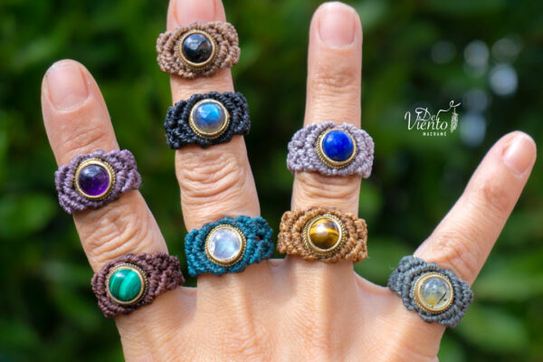Anillos de macramé personalizados ♥
