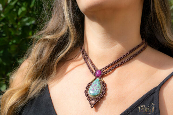 Collar GEA con Rubí & Rubifucsita - Imagen 3
