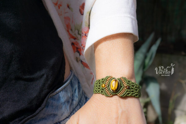 Pulsera ABRIL con Ojo de tigre - Imagen 5