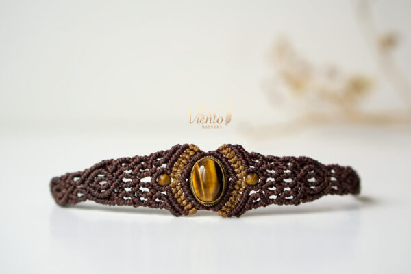 Pulsera ABRIL con Ojo de tigre - Imagen 3