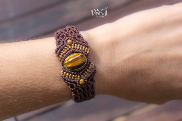 Pulsera ABRIL con Ojo de tigre - Imagen 4