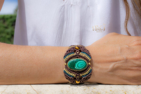 "Reservada para Montse" Pulsera con Malaquita - Imagen 2